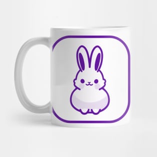 Purple Bunny Cute Minimalist Aesthetic Design Mug